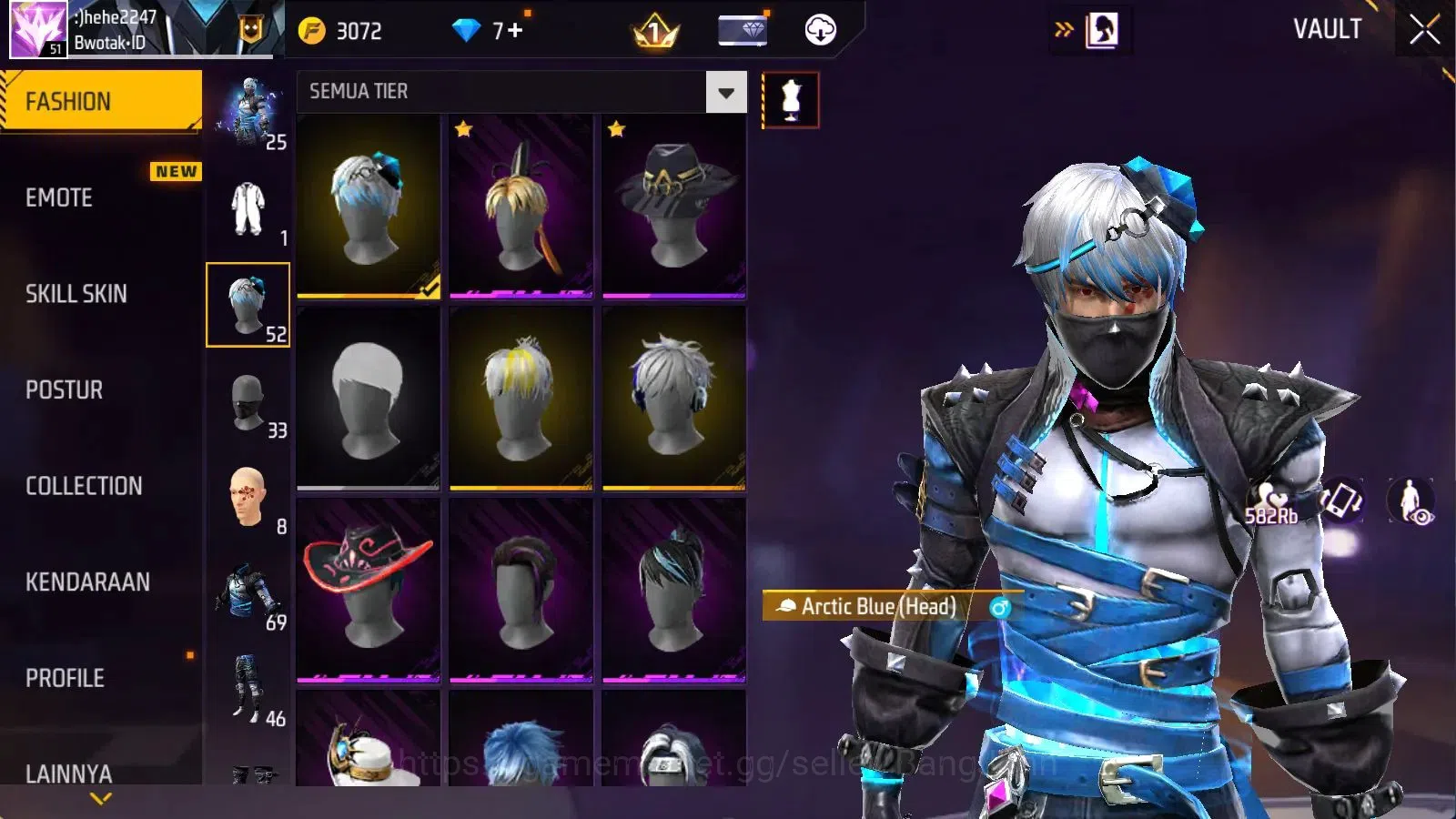 Free Fire Accounts Indonesia | M1887 Mamba Gnaw | Vault 284 | Bundle  image 10