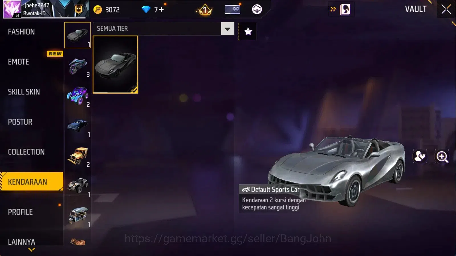 Free Fire Accounts Indonesia | M1887 Mamba Gnaw | Vault 284 | Bundle  image 17