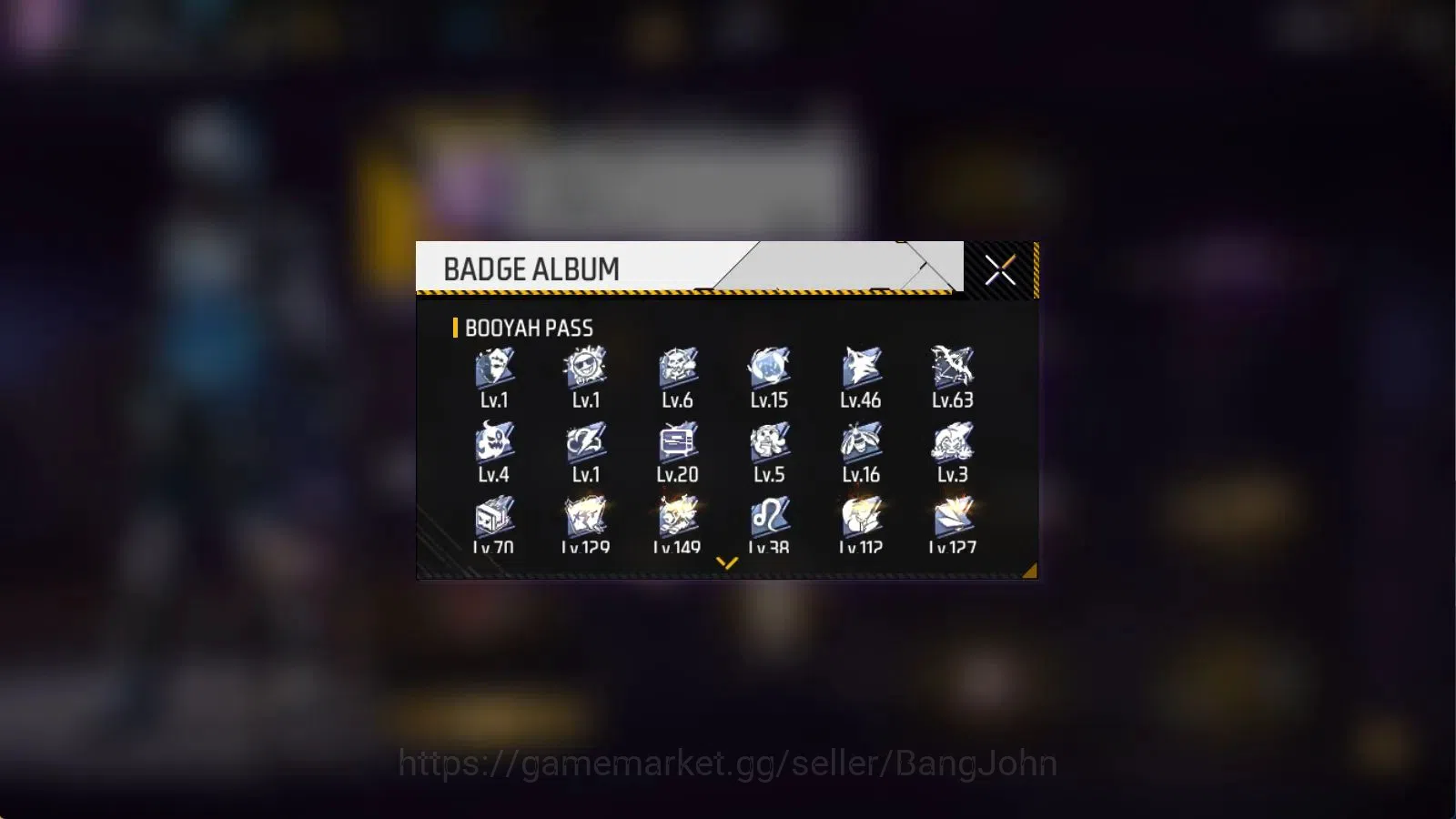 Free Fire Accounts Indonesia | M1887 Mamba Gnaw | Vault 284 | Bundle  image 20
