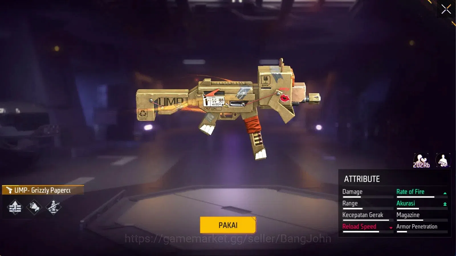 Free Fire Accounts Indonesia | M1887 Mamba Gnaw | Vault 284 | Bundle  image 4