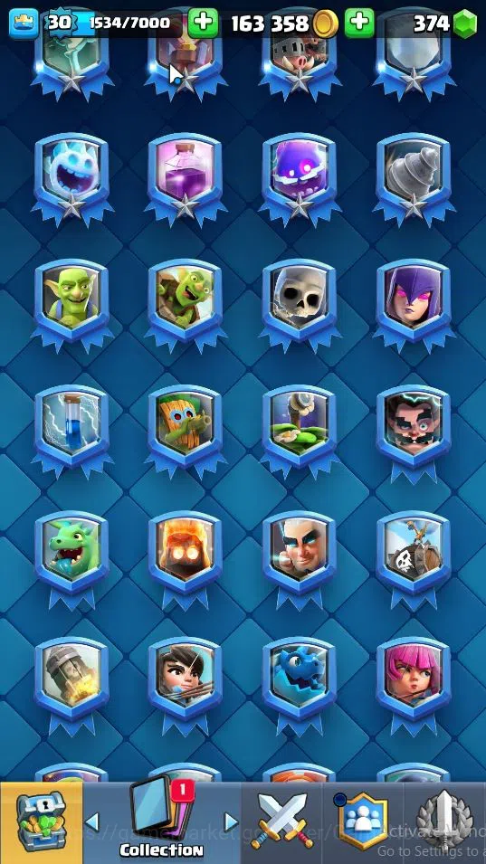 Clash Royale Accounts Lv 30|Trophy 6164|KTL 11|Total Card 107|2 Hero 4 E image 11