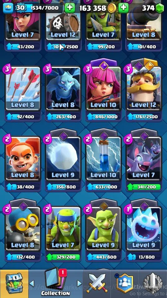 Clash Royale Accounts Lv 30|Trophy 6164|KTL 11|Total Card 107|2 Hero 4 E image 19
