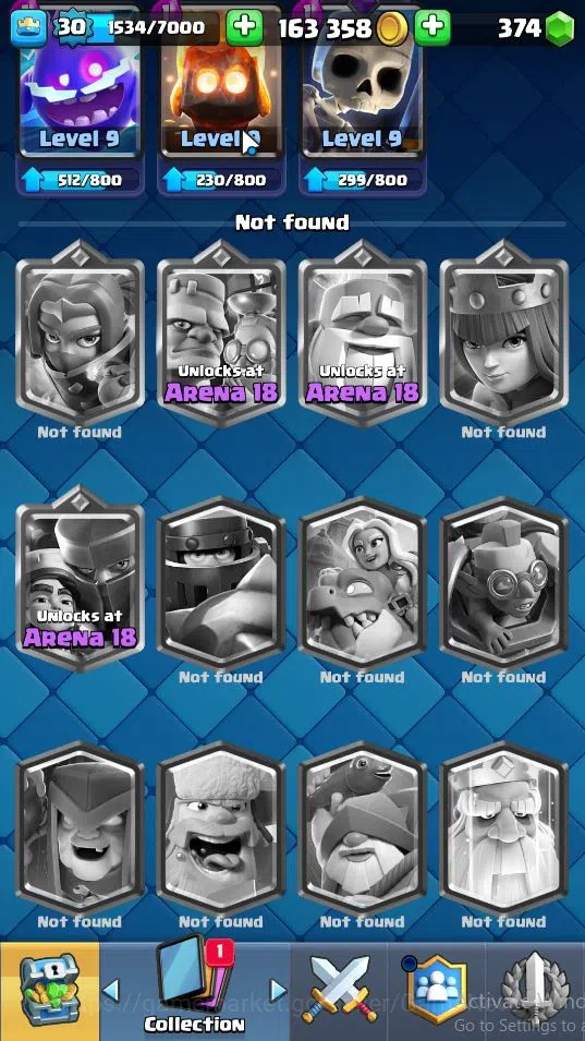 Clash Royale Accounts Lv 30|Trophy 6164|KTL 11|Total Card 107|2 Hero 4 E image 20