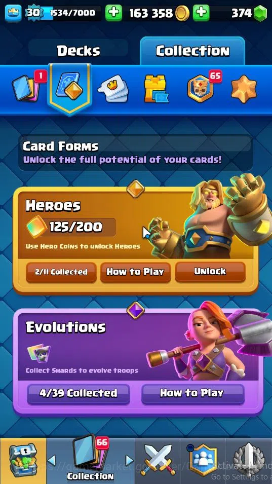 Clash Royale Accounts Lv 30|Trophy 6164|KTL 11|Total Card 107|2 Hero 4 E image 5