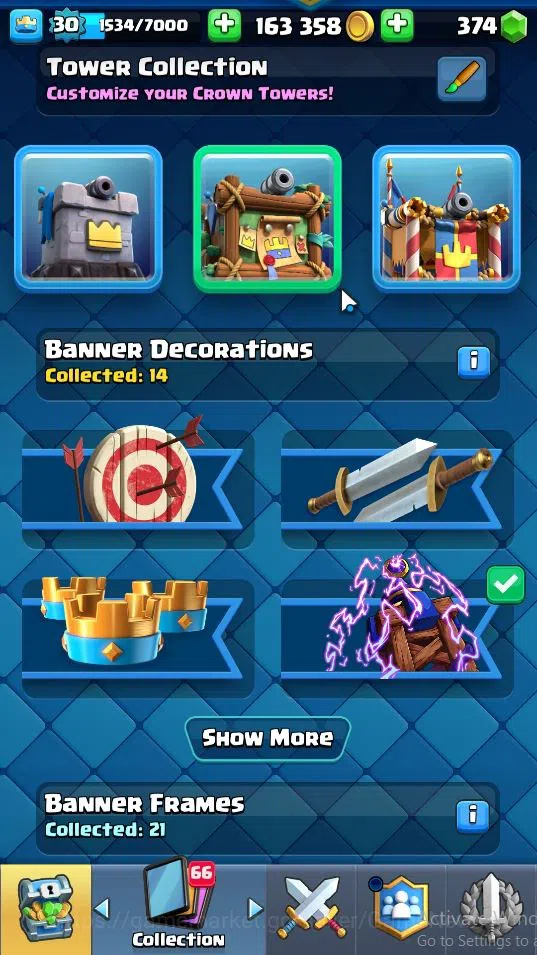 Clash Royale Accounts Lv 30|Trophy 6164|KTL 11|Total Card 107|2 Hero 4 E image 9