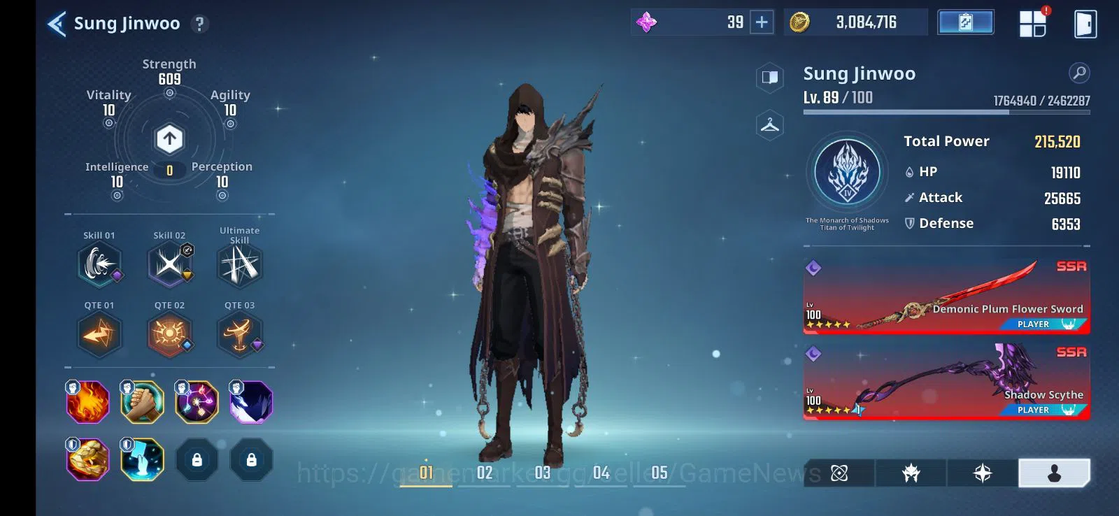 Solo Leveling: ARISE Accounts Total Power 683K|20SSR 7