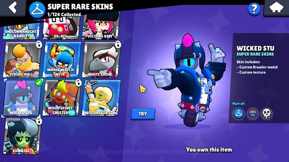 Brawl Stars Accounts 521 Trophy | 13 Brawlers 2 Max Lvl (Max,Stu) | 354 image 11
