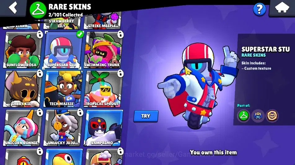 Brawl Stars Accounts 521 Trophy | 13 Brawlers 2 Max Lvl (Max,Stu) | 354 image 13