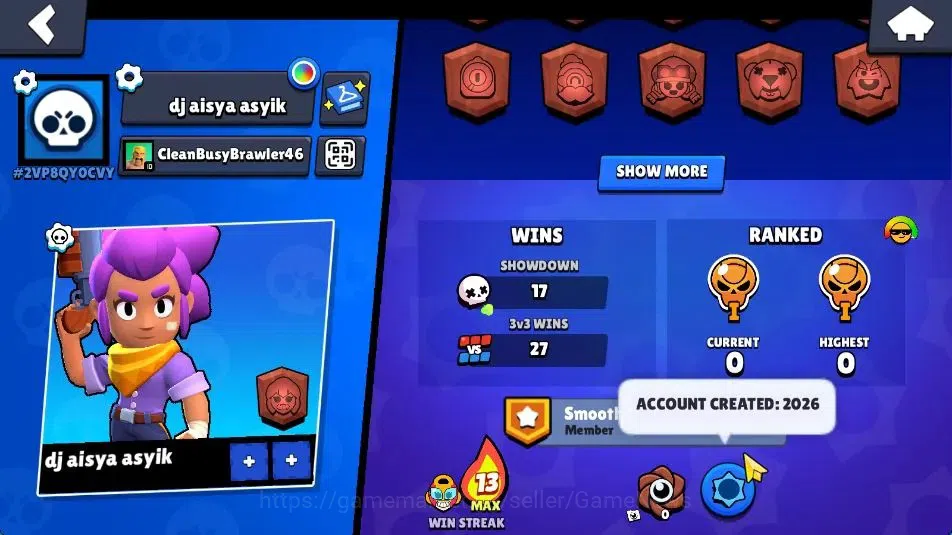 Brawl Stars Accounts 521 Trophy | 13 Brawlers 2 Max Lvl (Max,Stu) | 354 image 3