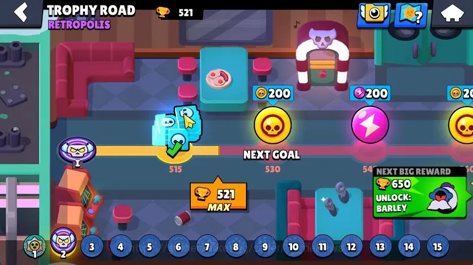 Brawl Stars Accounts 521 Trophy | 13 Brawlers 2 Max Lvl (Max,Stu) | 354 image 5