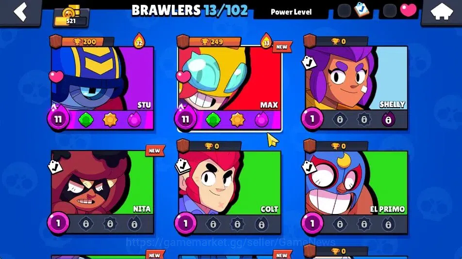 Brawl Stars Accounts 521 Trophy | 13 Brawlers 2 Max Lvl (Max,Stu) | 354 image 7