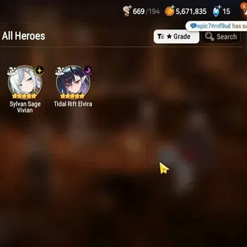 Epic Seven Accounts High-End GLOBAL UnVerif|NewEra|2 ML(Tidal Rift Elvira,SS Vivian)+Iseria,Landy,etc|Poh ON|450 MM+4,2k
