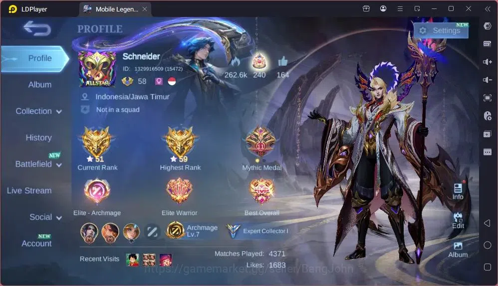 Mobile Legends: Bang Bang Accounts Global |Hero 123|Skin 192|Expert|Soul Vessels Ceci image 1