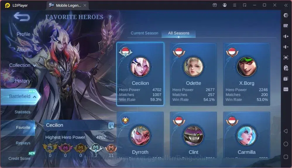 Mobile Legends: Bang Bang Accounts Global |Hero 123|Skin 192|Expert|Soul Vessels Ceci image 20