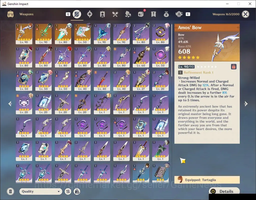 Genshin Impact Accounts ASIA|AR 56|11 Limited + 4 (5*Weapon)|(Xiao,Ganyu)+ image 3