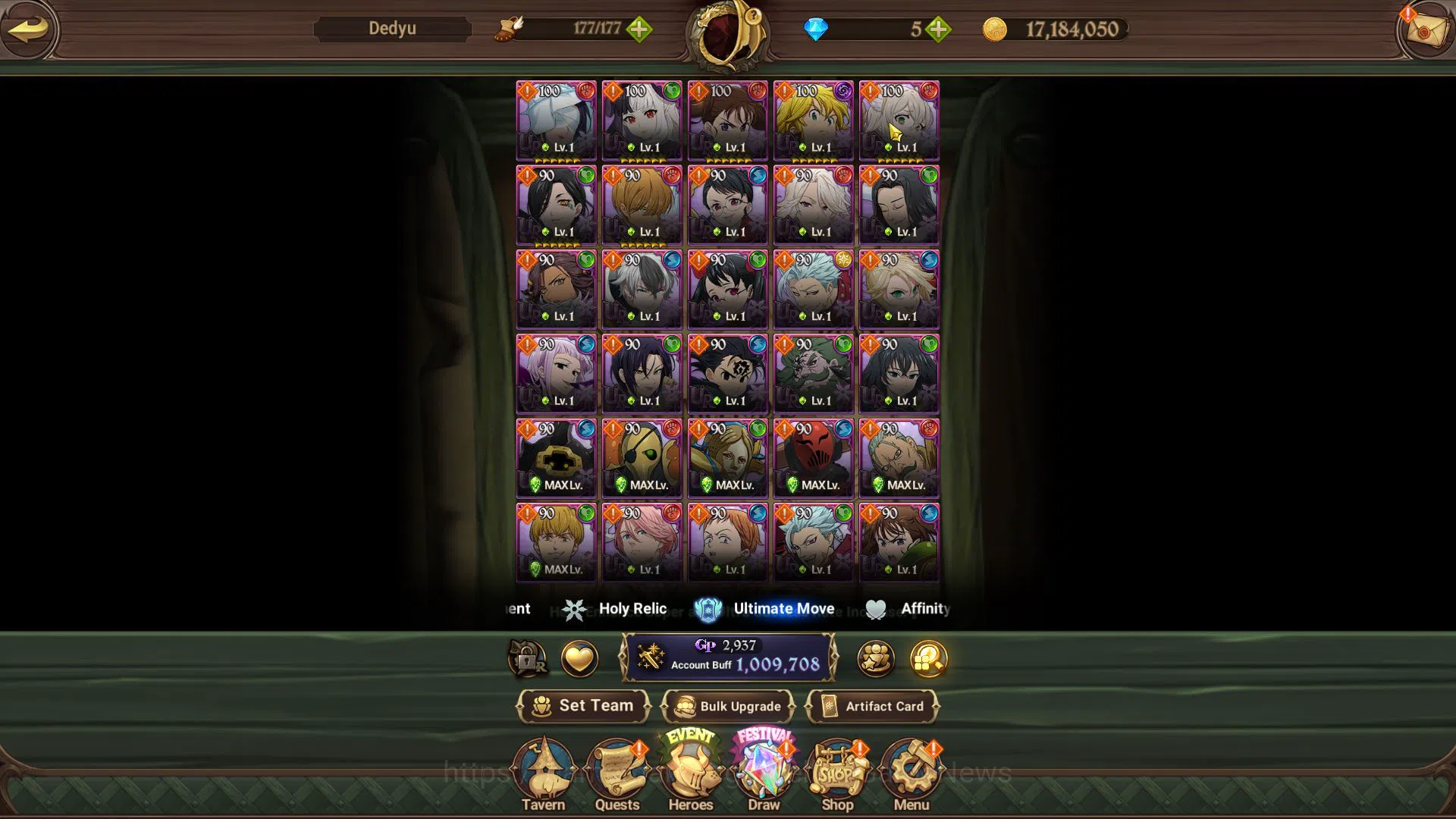 The Seven Deadly Sins: Grand Cross Accounts Global|1 M CC|Starter Ch4|5 UR| Meresca, Oppressor image 4