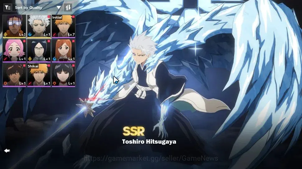BLEACH: Soul Resonance Accounts Crunchyroll NA |Fresh Starter LV 3|2 SSR Toshiro H image 1