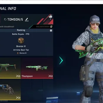 Blood Strike Accounts Starter ASIA|BEST STARTER|1 ETERNAL:Thompson - Unplugged|3 LEGENDARY GUNS|1 ULTRA Loot Crate|Check