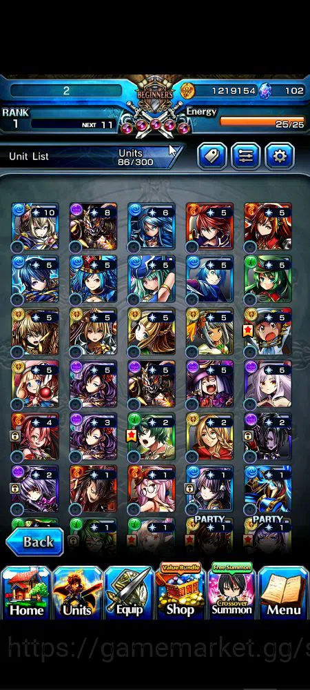 Grand Summoners Accounts Global|Rank 1|102 cc|11 Ascend|2x Summer Miyu,Chlo image 10
