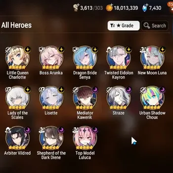 Epic Seven Accounts Limited Hero ASIA|Verif|13 ML(Lisette,Sot Dark Diene,Straze,LOTS,BArunka,NM Luna)UP Politis,Ivana|PoH