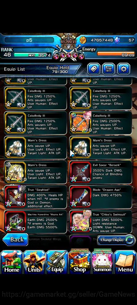 Grand Summoners Accounts Global|Rank 46|8 Ascend|Sayaka,MadokaTW,S MiyuTW,K image 10