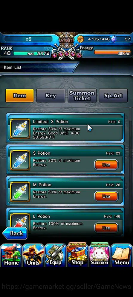 Grand Summoners Accounts Global|Rank 46|8 Ascend|Sayaka,MadokaTW,S MiyuTW,K image 2