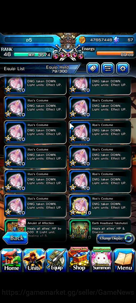Grand Summoners Accounts Global|Rank 46|8 Ascend|Sayaka,MadokaTW,S MiyuTW,K image 8