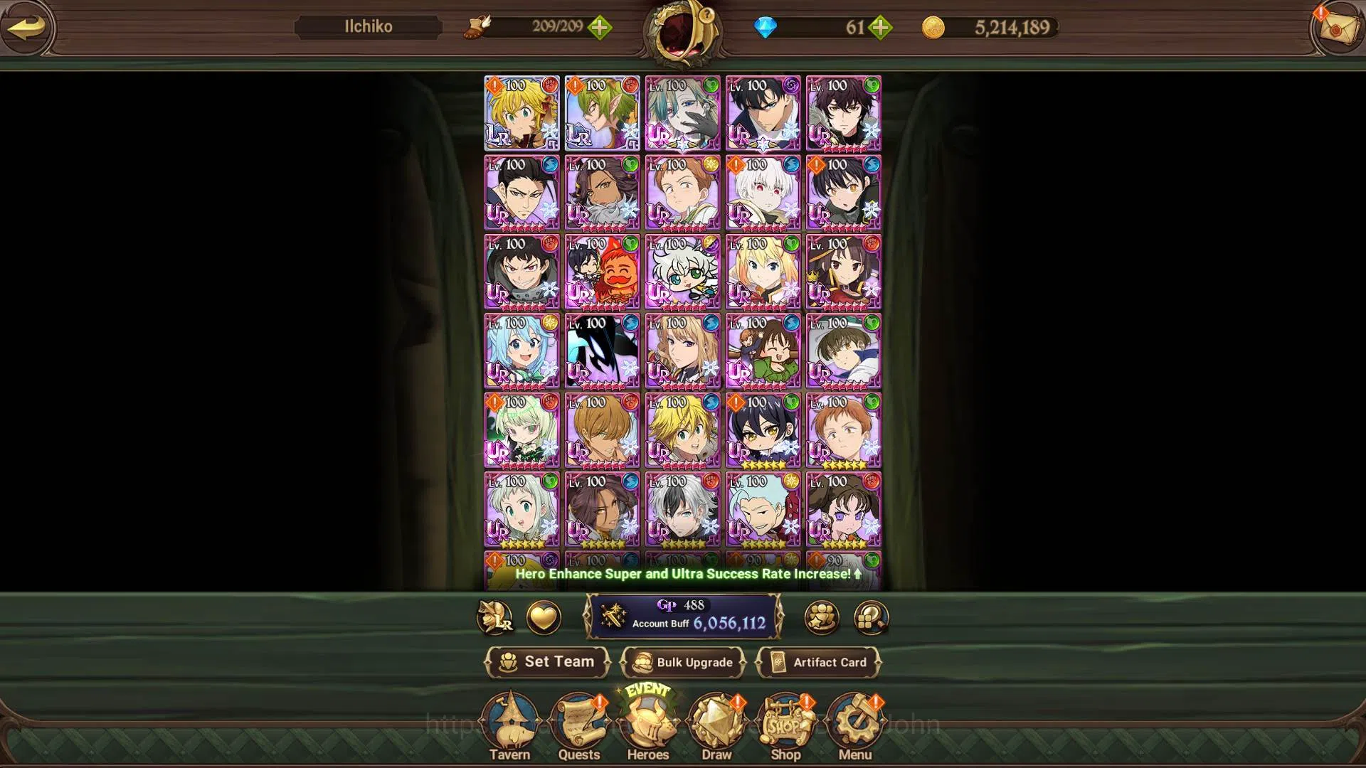 The Seven Deadly Sins: Grand Cross Accounts Midgame ASIA|6m CC|2LR Meliodas,Helbram|Many collab Aqua4/6|UR 9