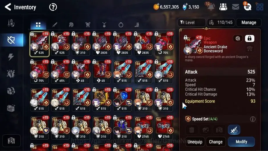 Epic Seven Accounts Global Unverif|New Era|7 ML(Belian,Straze,LC Bello image 14