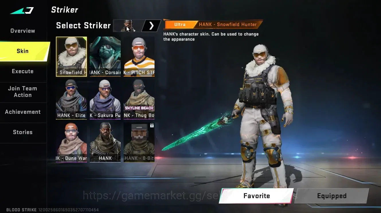 Blood Strike Accounts Collab Skin ASIA|ETERNAL ZERO-Odashadow,DEagle-Scorpius|ULTRA MELEE Sword-Voidedge,TALON 12