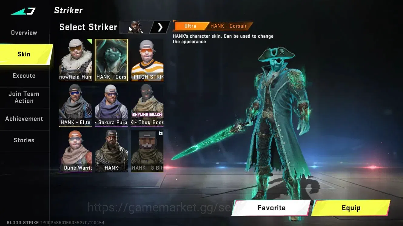 Blood Strike Accounts Collab Skin ASIA|ETERNAL ZERO-Odashadow,DEagle-Scorpius|ULTRA MELEE Sword-Voidedge,TALON 14