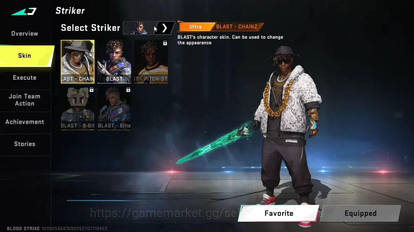 Blood Strike Accounts Collab Skin ASIA|ETERNAL ZERO-Odashadow,DEagle-Scorpius|ULTRA MELEE Sword-Voidedge,TALON 5