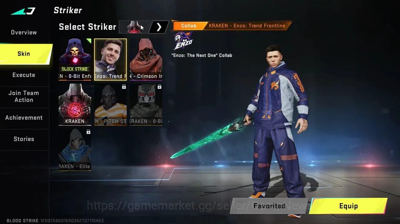 Blood Strike Accounts Collab Skin ASIA|ETERNAL ZERO-Odashadow,DEagle-Scorpius|ULTRA MELEE Sword-Voidedge,TALON 7
