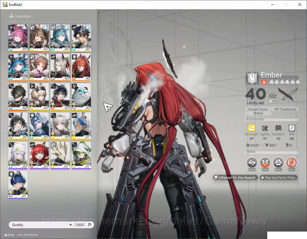 Arknights: Endfield Accounts ASIA|Lv53|SSR5(3Limit)+13(*6WP)|[Gilberta P1,Yvonn image 6