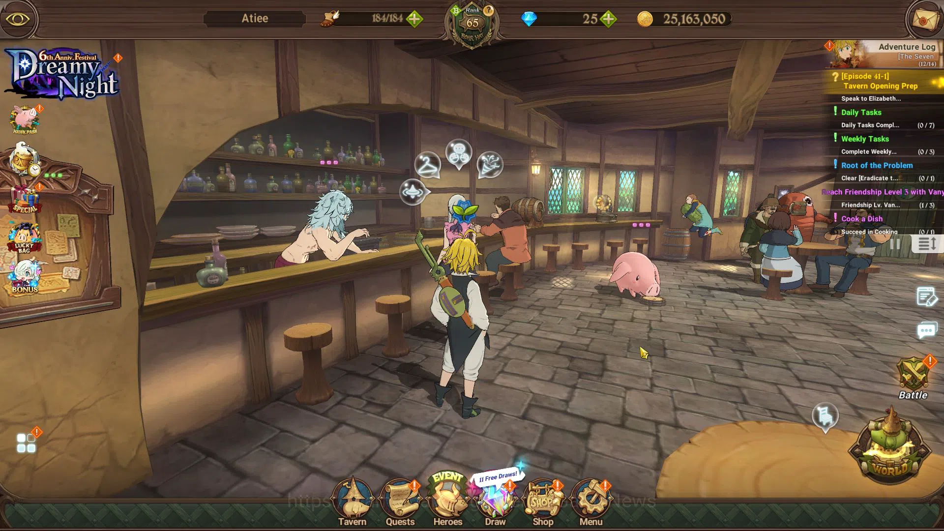 The Seven Deadly Sins: Grand Cross Accounts Global|1M CC|Starter Ch5|5UR| Nightmare Salos,Merl image 5