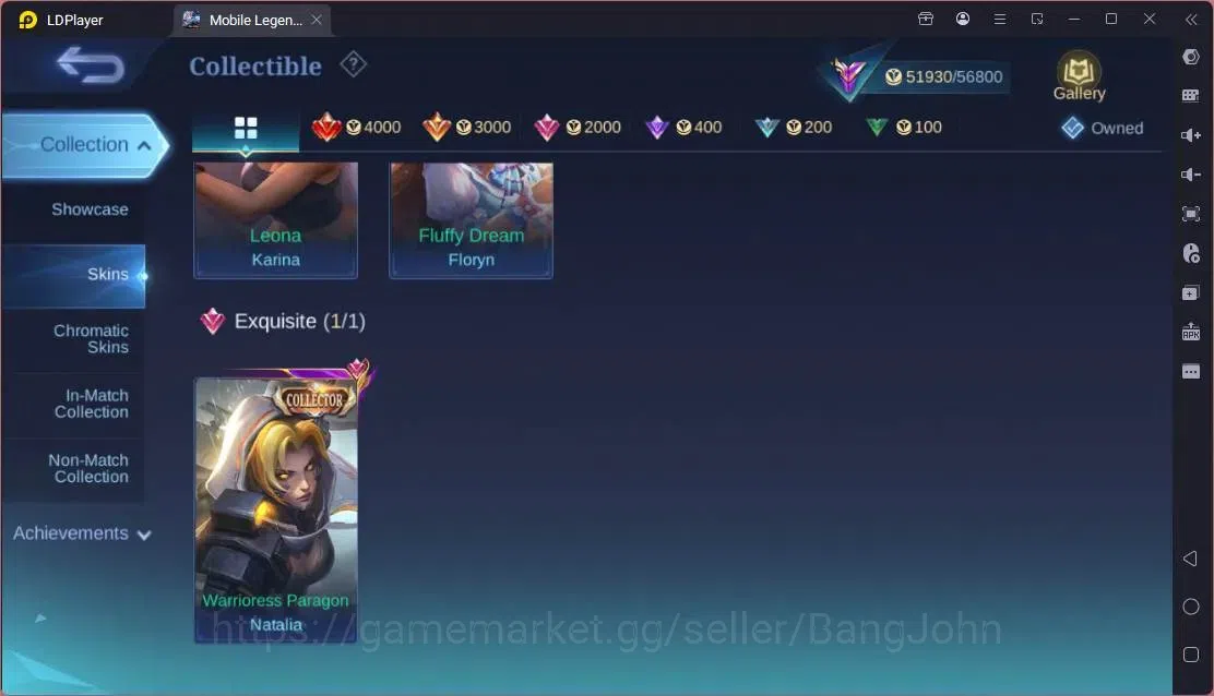 Mobile Legends: Bang Bang Accounts Collector Global |Hero117|Skin 220|Renowned|KOF Karina|Sanrio Floryn|CC Natalia|Meowkin 8