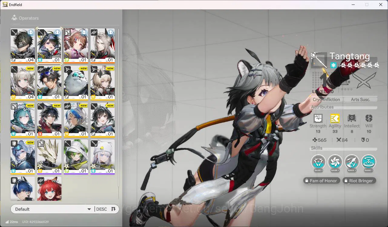 Arknights: Endfield Accounts ASIA | starter tangtang + Pogranichnik + 3 Weapons B6  | for sign n detail check SS AKE164B