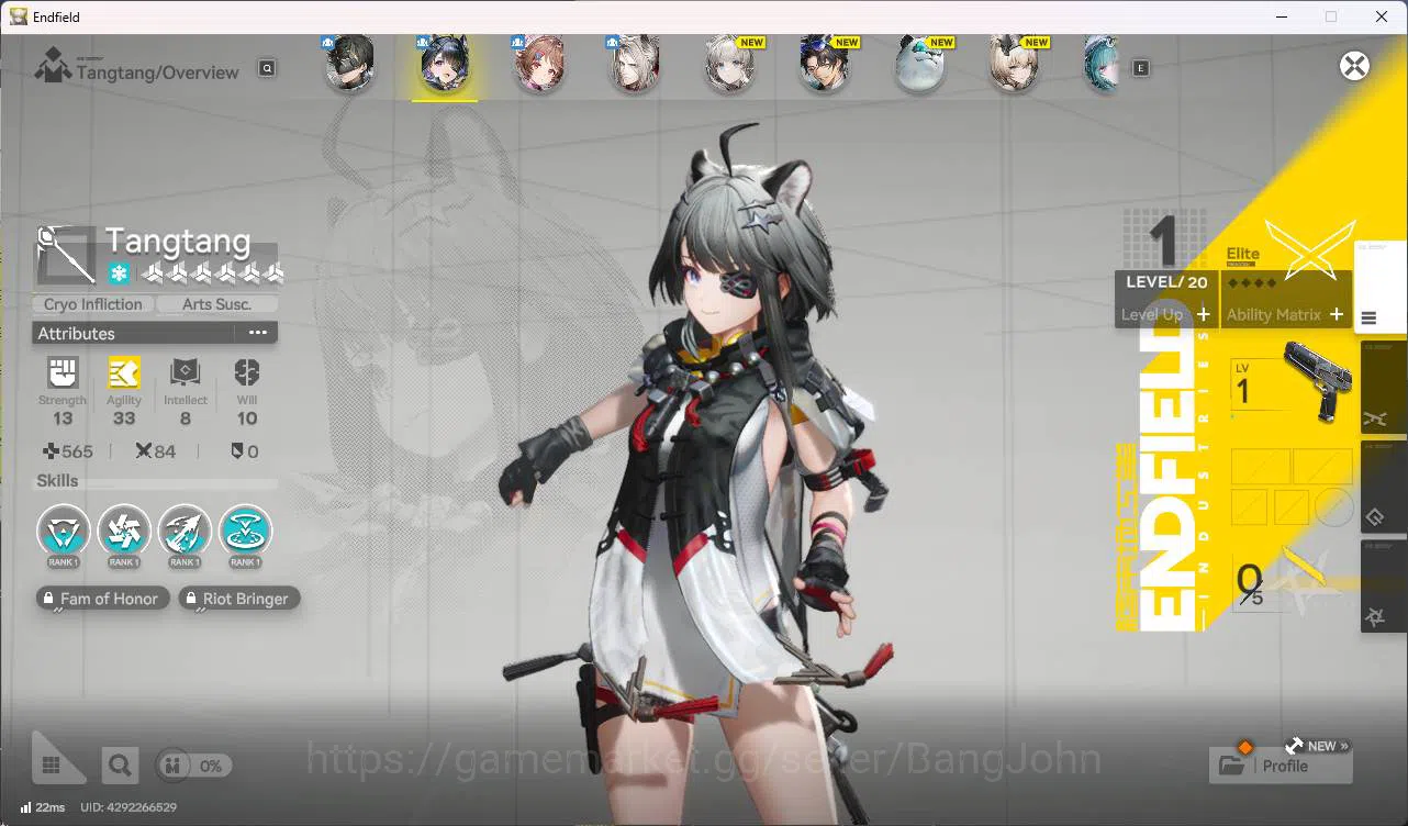 Arknights: Endfield Accounts ASIA | starter tangtang + Pogranichnik + 3 Weapons B6  | for sign n detail check SS AKE164B 2