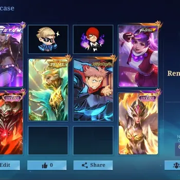 Mobile Legends: Bang Bang Accounts Rare Skin Global|233 Skin|Renowned|JejutsuKaisen Yin,KOF Guinevere Karina,PRIME