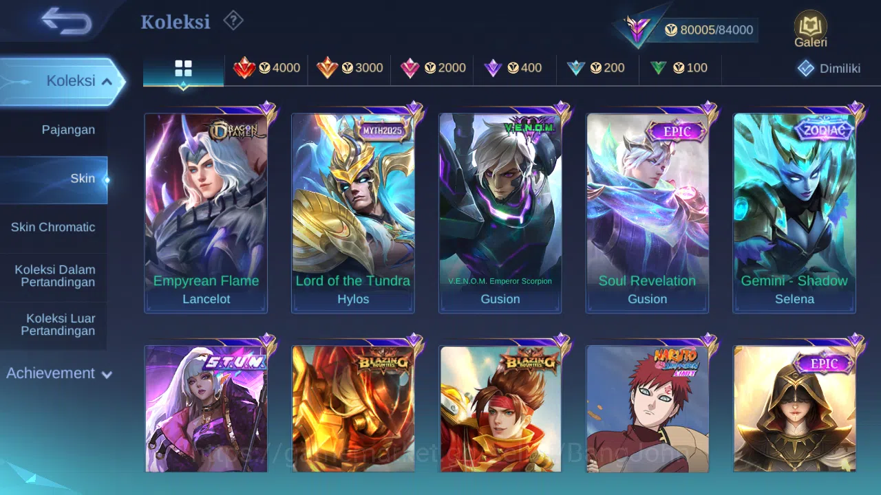 Mobile Legends: Bang Bang Accounts Hero 131 Skin 291 | Legend Gusion | Aspirant Layla image 10