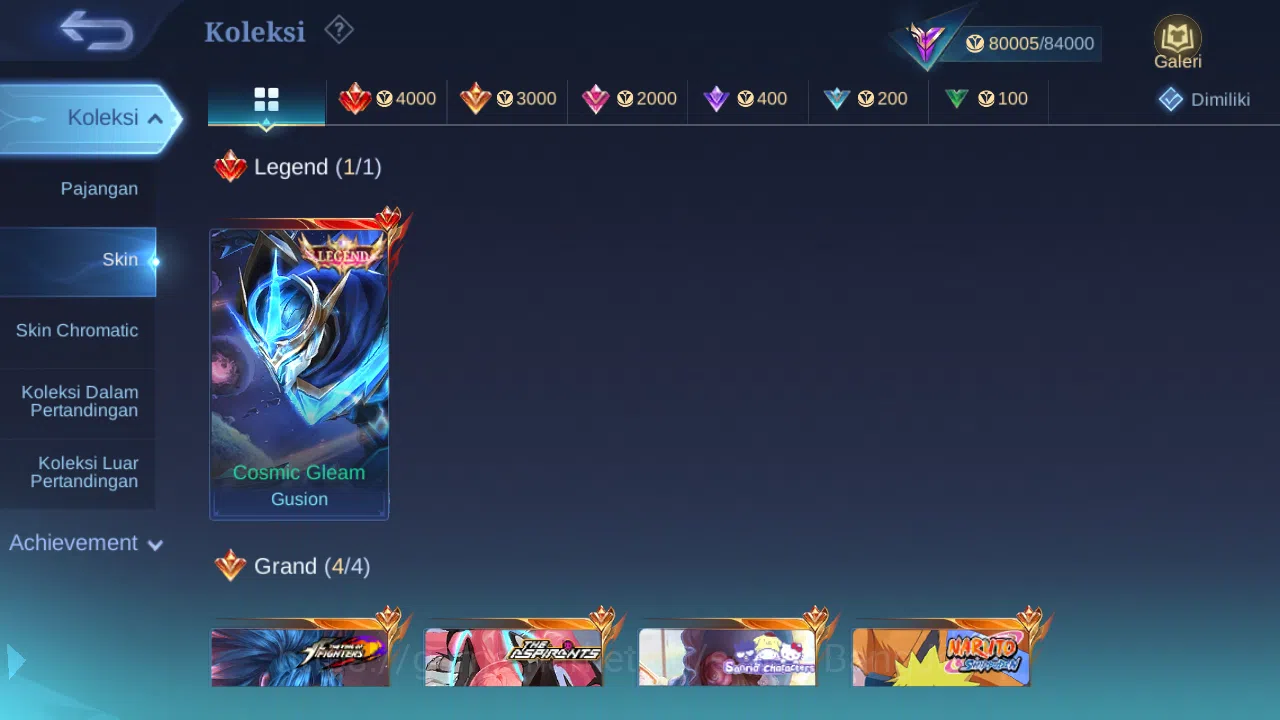Mobile Legends: Bang Bang Accounts Hero 131 Skin 291 | Legend Gusion | Aspirant Layla image 2
