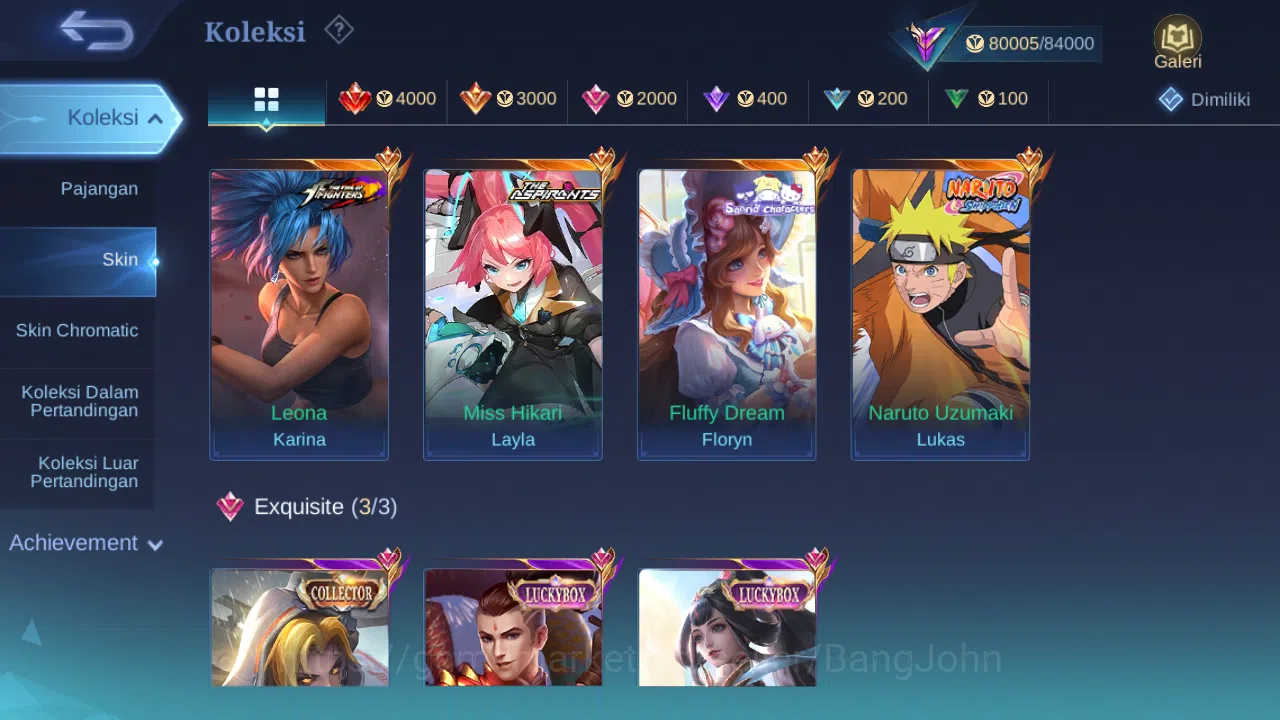 Mobile Legends: Bang Bang Accounts Hero 131 Skin 291 | Legend Gusion | Aspirant Layla image 3