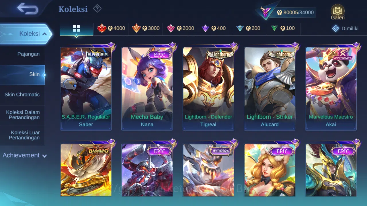 Mobile Legends: Bang Bang Accounts Hero 131 Skin 291 | Legend Gusion | Aspirant Layla image 5