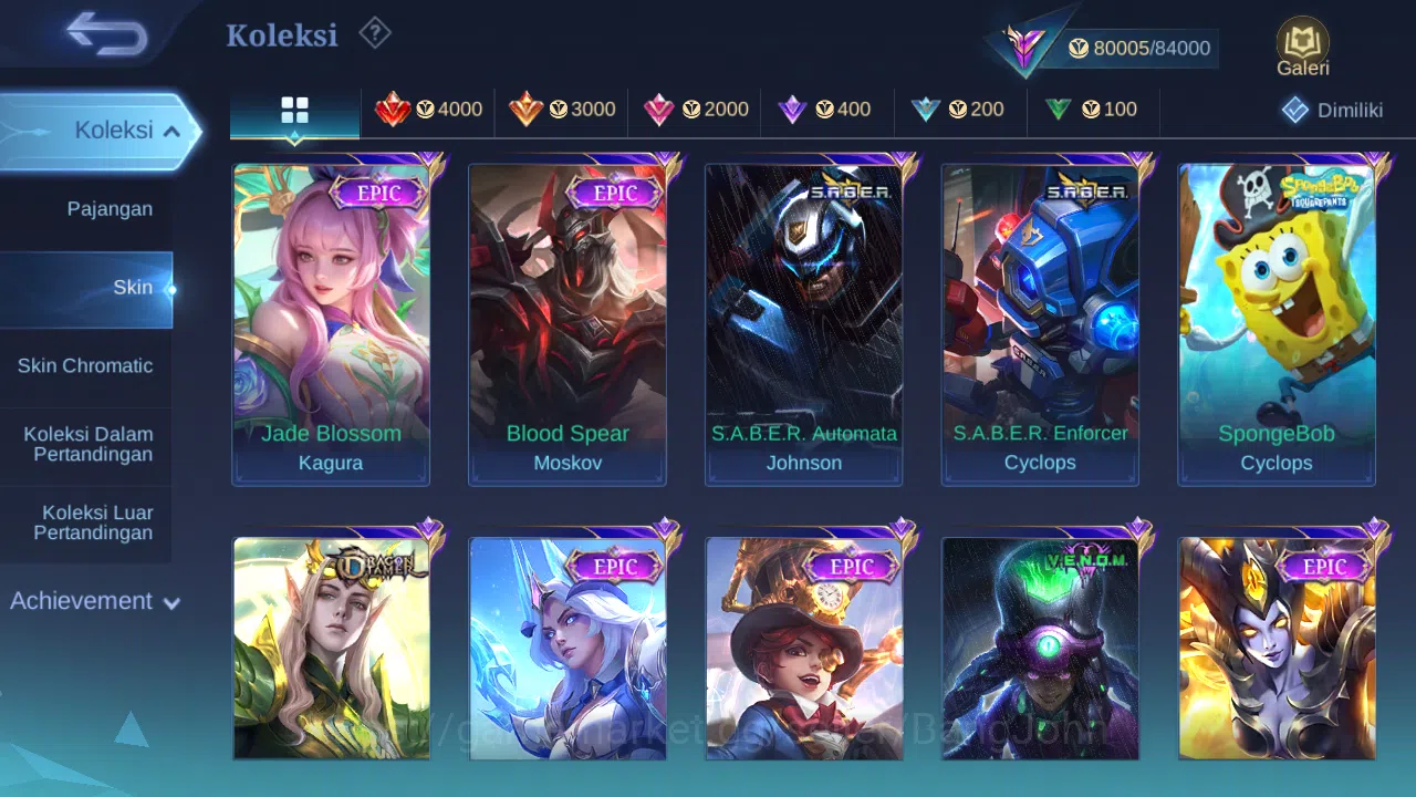 Mobile Legends: Bang Bang Accounts Hero 131 Skin 291 | Legend Gusion | Aspirant Layla image 8