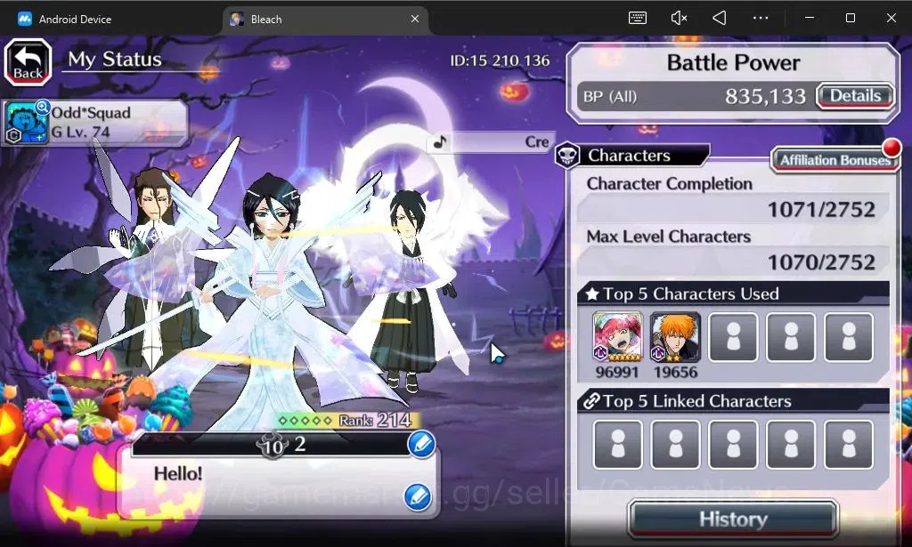 Bleach: Brave Souls Accounts [GLOBAL]50K Orb|Rukia 10th Anniv,TYBW26[Yukio,Riru image 3