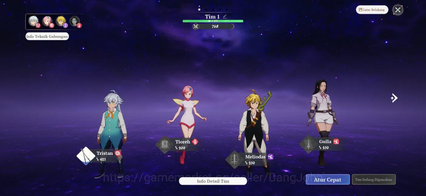 The Seven Deadly Sins: Origin Accounts EUROPE | Fresh Starter Lvl 2 |2 SSR|,Meliodas,Tior image 2