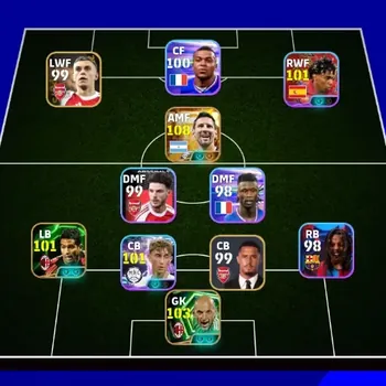 eFootball Accounts Others Android|PW3101|New LionelMessiBigT,DeanHuijsenShowT,CristianAbbiatiEpic,MarcoReusEpic,Wayne Rooney