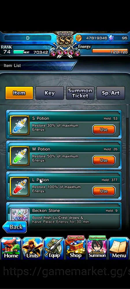 Grand Summoners Accounts Global|Rank 74|16 Ascend+ 5 TW|[Inumuta,Ubel,Frier image 13
