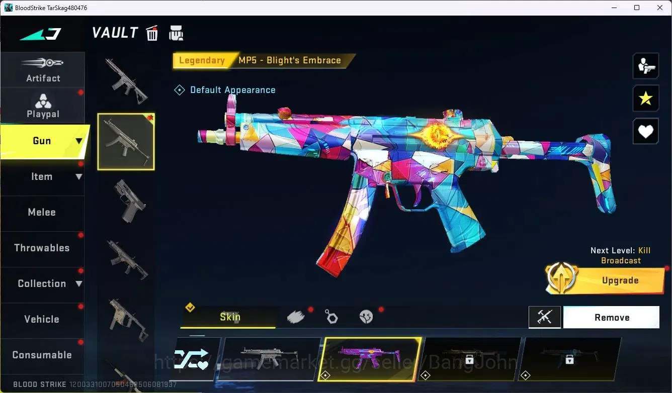 Blood Strike Accounts ASIA | Collab MCX - EVA-00 | 5 Legendary Gun | Col image 2