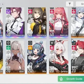 Chaos Zero Nightmare Accounts Global|Lv 35| 4 SSR (Fei,Kayron,Veronica,Mei Lin) +10 SR